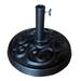 1274GCT Black Decorated Umbrella Base, Round