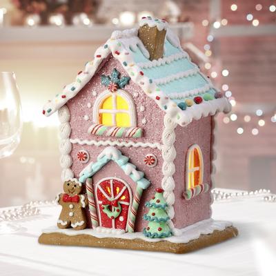 8.5" LED Pastel Sweets House