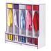 Jonti-Craft Rainbow Accents® 3 - Tier 5 - Section 48" Wide Locker Wood in Blue | 50.5 H x 48 W x 17.5 D in | Wayfair 0468JCWW005