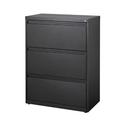 CommClad 3-Drawer Lateral Filing Cabinet Metal/Steel in Black | 40.25 H x 30 W x 18.63 D in | Wayfair HRH1017 6078053