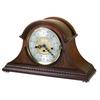 Howard Miller® Barrett Chiming Key-Wound Mantle Clocks Traditional Analog Brass Kieninger Tabletop Clock in Cherry 10.75 H x 17.5 W x 6.5 D in brown/redWood | Wayfair