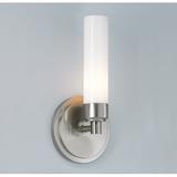 ILEX Lighting PS1 Poelhmann 1-Light Armed Sconce Glass/Metal in Gray | 11.25 H x 5.5 W x 4.5 D in | Wayfair PS1-WM-SO-PN-IN