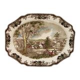 Johnson Brothers Friendly Village Platter All Ceramic/Earthenware/Stoneware in Brown/Green | 20 W in | Wayfair A4038101025