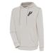 Men's Antigua Oatmeal San Antonio Spurs Axe Bunker Tri-Blend Pullover Hoodie