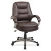 Lorell Conference Chair Upholstered in Black/Brown/Gray | 38.5 H x 25.75 W x 29 D in | Wayfair 60115
