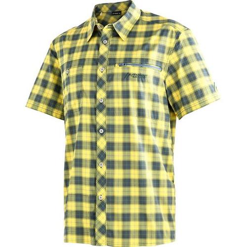 MAIER SPORTS Herren Hemd Kasen S/S 1/2 Arm, Größe 54 in Gelb