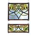 Meyda Lighting 2 Piece Waterlily Stained Glass Window in Blue/Brown/Green | 26 H x 21 W x 20 D in | Wayfair 27233