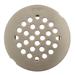 Moen Kingsley Grid Shower Drain in Gray | 0.5 H x 4.25 W x 4.25 D in | Wayfair 101663BN