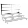 National Public Seating Guard Rail for Risers, Steel | 24 H x 18 W in | Wayfair GRR24S