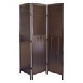 ORE Furniture 50" W x 70" H 3 - Panel Solid Wood Folding Room Divider Wood in Brown | 70 H x 50 W x 10 D in | Wayfair R5421