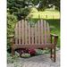 POLYWOOD® Classic Adirondack 48" Outdoor Bench Plastic in White | 42.75 H x 48.5 W x 28 D in | Wayfair ADBN-1WH