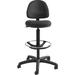 Safco Products Company Precision Extended Height Drafting Chair Upholstered in Gray/Black/Brown | 42 H x 25 W x 25 D in | Wayfair 3401BL