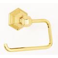 Alno Inc Nicole Wall Mounted Single Post Toilet Paper Holder Metal in Yellow | 3.75 H x 5.5 W x 2.38 D in | Wayfair A7766-PB