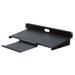 Quest Manufacturing 8"D Keyboard w/ Reversable Mouse Tray Shelf - 1 RU, Steel in Black | 1.75 H x 19 W in | Wayfair ES1019-0108