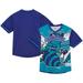 Men's Mitchell & Ness Teal Charlotte Hornets Jumbotron 3.0 Mesh V-Neck T-Shirt