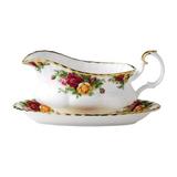 Royal Albert Old Country Roses Gravy Boat Bone China in White | 4 H x 4.25 W in | Wayfair IOLCOR00110