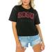 Women's Gameday Couture Black San Diego State Aztecs After Party Cropped T-Shirt