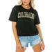 Women's Gameday Couture Black Colorado Buffaloes After Party Cropped T-Shirt