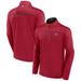 Men's Fanatics Branded Red Tampa Bay Buccaneers Defender Half-Zip Top