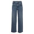 Straight-Jeans HERRLICHER "Brooke Straight Recycled" Gr. 26, Länge 32, blau (harborblu) Damen Jeans Gerade