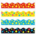 TREND enterprises, Inc. Lotsa Spots Terrific Trimmers® Variety Pack in Blue/Red/Yellow | 42 H x 3 W x 0.5 D in | Wayfair T-92912