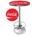Trademark Global Coca Cola Pub Table Wood in Brown/Red | 42 H x 27.375 W x 27.375 D in | Wayfair Coke-2000-DR