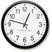 Charles Leonard Co. Battery Operated 14.3" Wall Clock Plastic in White | 14.3 H x 14.3 W x 2.2 D in | Wayfair CHL76820