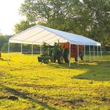 ShelterLogic Super Max 18' W x 40' D Canopy Metal in Blue | 131.43 H x 215.06 W x 480 D in | Wayfair 26764