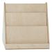 Wood Designs Double Sided 6 Compartment Book Display Wood in Brown/White | 25 H x 24 W x 21 D in | Wayfair 32200