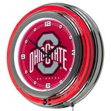 Trademark Global NCAA Team 12" Wall Clock Metal in Gray | 14 H x 14 W x 3 D in | Wayfair LRG1400-OSU