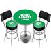 Trademark Global Bud Light 3 Piece Pub Table Set Wood/Metal in Brown/Green | 42 H in | Wayfair AB9900-BLLIME