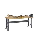 Tennsco Corp. Butcher Block Top Workbench Wood/Steel in Gray | 33.75 H x 60 W x 30 D in | Wayfair WB-1-3060W -53