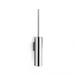 WS Bath Collections Skoati Complements 21.3in. H Wall Mounted Toilet Brush & Holder Metal in Gray | 21.3 H x 3.2 W x 3.2 D in | Wayfair