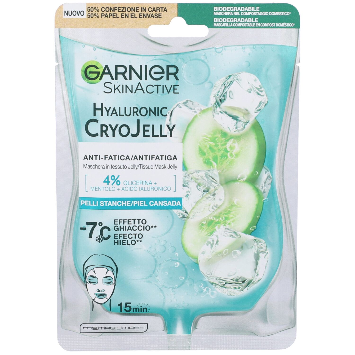 Garnier Maschera Viso in Tessuto Cryo Jelly 1 pz viso