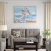 Winston Porter 'Beach Winds' Oil Painting Print on Wrapped Canvas in White | 36 H x 48 W x 1.5 D in | Wayfair 87B6B8A4FCCE41E8BF3B3BCA9BE7DD94
