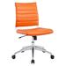 Carson Carrington Nibe Jive Mid-back Office Chair by Modway Aluminum/Upholstered in Orange | 32 H x 27 W x 17 D in | Wayfair EEI-1525-ORA