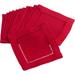 Red Barrel Studio® Kelton Hemstitched Border 12 Piece Napkin Set redPolyester | 6" W x 6" D | Wayfair FDD3969E4D104854BE2B34BF566396C0