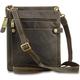 VISCONTI - Men's Leather Shoulder Bag - Small/Medium Messenger Bag With Adjustable Crossbody Strap - Fits A5 Notebooks - 18512 NEO (M) - Oil Brown