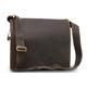 VISCONTI - Men's Leather Messenger Shoulder Bag - Extra Large 15 to 16 inch Laptop Bag - Work Bag for A4 Notebooks - 16054 HARVARD XL - Oil Brown