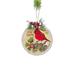 The Holiday Aisle® Flordemaria "Merry Christmas" Holiday Shaped Ornament Metal in Green/Red/Yellow | 5 H x 4.75 W x 1 D in | Wayfair