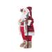 The Holiday Aisle® Red Fabric Standing Old World Santa of the Forest | 24 H x 12 W x 10 D in | Wayfair D4890CC18B494DB49131131F545A8278