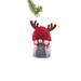 The Holiday Aisle® Red/Grey Cloth Sitting Mrs. Gnome in Reindeer Toque, Glass | 5.5 H x 4 W x 2.5 D in | Wayfair 5A7345582EB84A48890A2FDEAD54FB7D