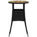Red Barrel Studio® Plastic Dining Table Wood/Plastic in Black | 29.5 H x 23.6 W x 23.6 D in | Outdoor Dining | Wayfair
