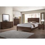 Loon Peak® Raemon 4 Piece Bedroom Set in Medium Warm Wood in Brown | 56 H x 78.9 W x 83.6 D in | Wayfair 85EA6171FC454621AE63F8180EEADFCA