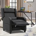 Latitude Run® PU Leather Adjustable Gaming Recliner Chair Massage Gaming Chair w/ Remote Faux Leather in Black | 38 H x 26 W x 27 D in | Wayfair