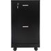 Ebern Designs Lihuel 2 -Drawer Vertical Filing Cabinet Wood in Black | 27.28 H x 14.17 W x 15.74 D in | Wayfair ECCA2FD6D1624A6BA2C079BE151BB9FA