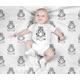 Shih Tzu Baby Blanket, Shihtzu Dog Swaddle Blanket Set, Newborn Photo Prop, Cute Set For Boy, Girl, Shower Gift
