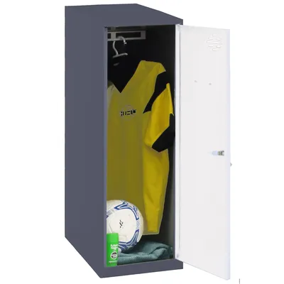 SimonRack Metallschrank Single mini zerlegt 1 Tür ANTHRACITE/WEISS 915x400x500 mm (Höhe x Länge x Breite) Image