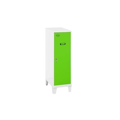 SimonRack Metallschrank mini zerlegt 1 Tür WEISS/GRÜN 1015x300x500 mm (Höhe x Länge x Breite) Image