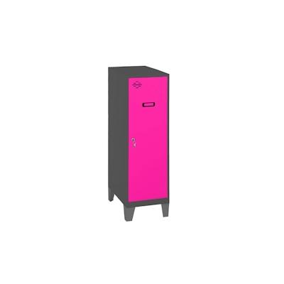 SimonRack Metallschrank mini zerlegt 1 Tür ANTHRACITE/ROSE 1015x300x500 mm (Höhe x Länge x Breite) Image